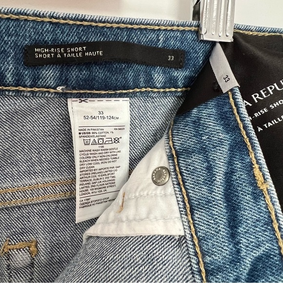 Banana republic high-rise denim short size 33 - Picture 6 of 8